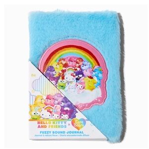 Hello Kitty And Friends x Care Bears Fuzzy Bound Journal Bioworld New